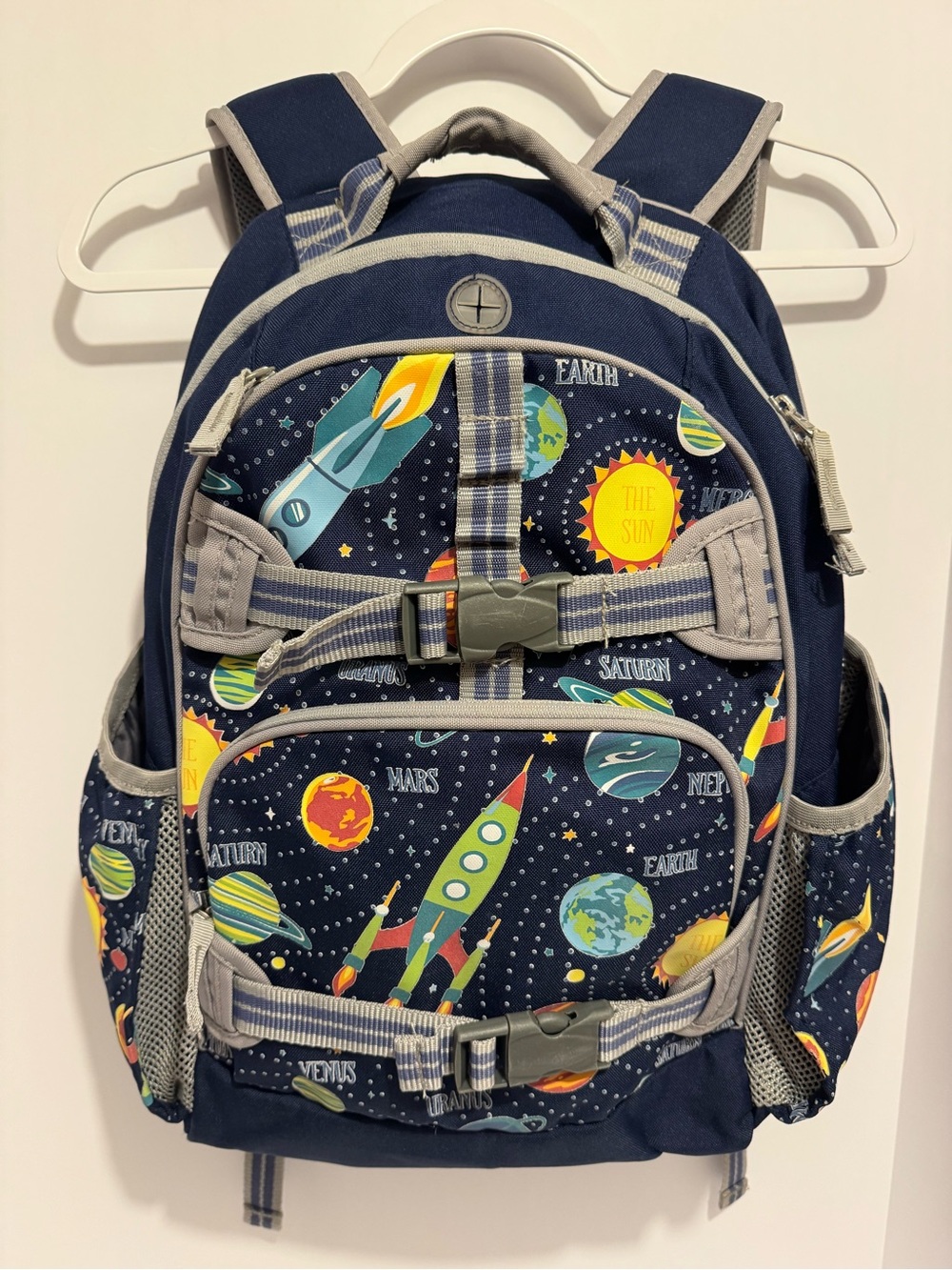 Pottery Barn Kids Navy Solar System Glow-in-the-Dark Mackenzie Backpack Large